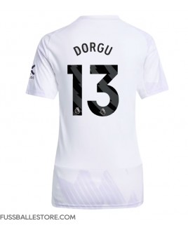 Günstige Manchester United Patrick Dorgu #13 Auswärtstrikot Damen 2025-26 Kurzarm